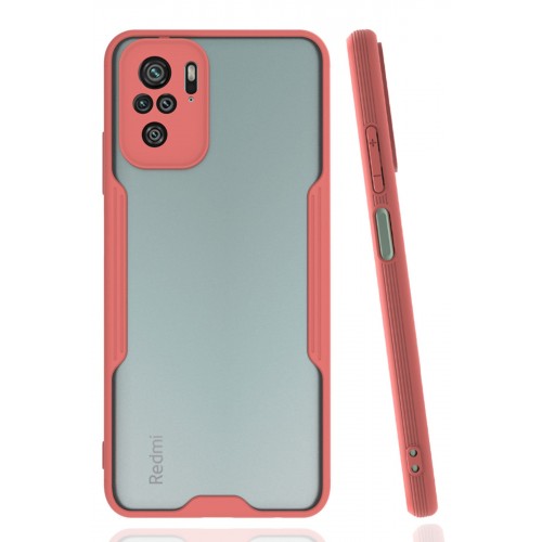 Newface Xiaomi Redmi Note 10 Kılıf Platin Silikon - Pembe