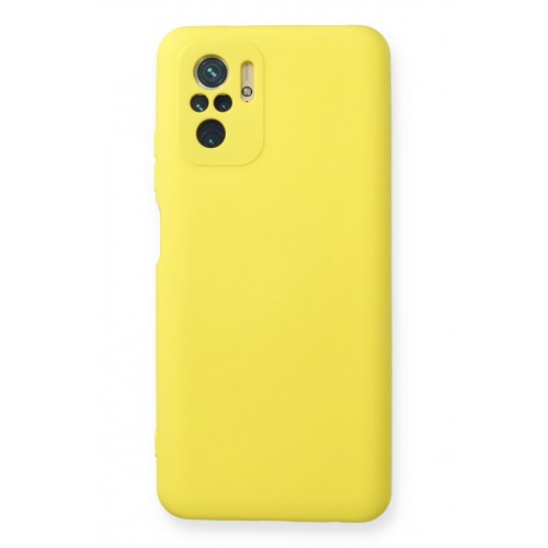 Newface Xiaomi Redmi Note 10 Kılıf Nano içi Kadife Silikon - Sarı Newface Xiaomi Redmi Note 10 Kılıf Nano içi Kadife Silikon - Sarı