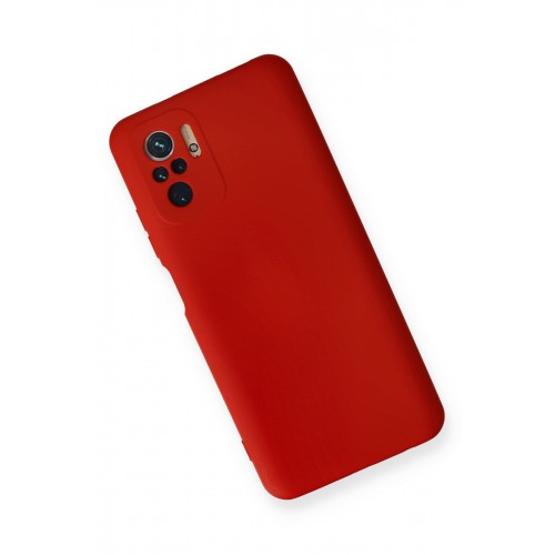 Newface Xiaomi Redmi Note 10 Kılıf Nano içi Kadife Silikon - Kırmızı Newface Xiaomi Redmi Note 10 Kılıf Nano içi Kadife Silikon - Kırmızı