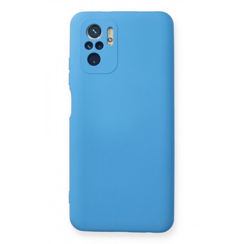 Newface Xiaomi Redmi Note 10 Kılıf Nano içi Kadife Silikon - Mavi Newface Xiaomi Redmi Note 10 Kılıf Nano içi Kadife Silikon - Mavi