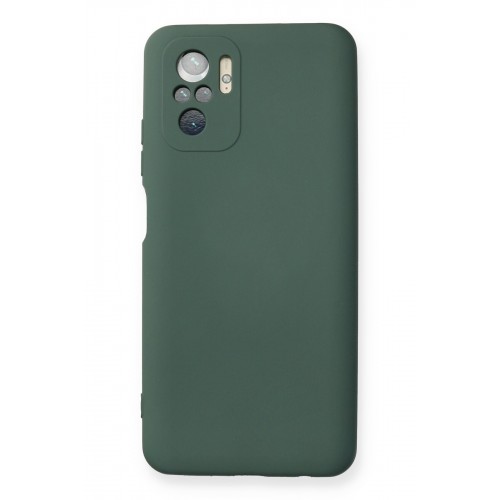 Newface Xiaomi Redmi Note 10 Kılıf Nano içi Kadife Silikon - Koyu Yeşil Newface Xiaomi Redmi Note 10 Kılıf Nano içi Kadife Silikon - Koyu Yeşil