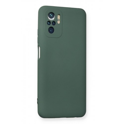 Newface Xiaomi Redmi Note 10 Kılıf Nano içi Kadife Silikon - Koyu Yeşil Newface Xiaomi Redmi Note 10 Kılıf Nano içi Kadife Silikon - Koyu Yeşil