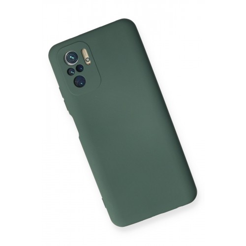 Newface Xiaomi Redmi Note 10 Kılıf Nano içi Kadife Silikon - Koyu Yeşil Newface Xiaomi Redmi Note 10 Kılıf Nano içi Kadife Silikon - Koyu Yeşil