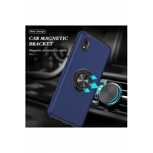Newface Samsung Galaxy A01 Core Kılıf Elit Yüzüklü Kapak - Lacivert Newface Samsung Galaxy A01 Core Kılıf Elit Yüzüklü Kapak - Lacivert