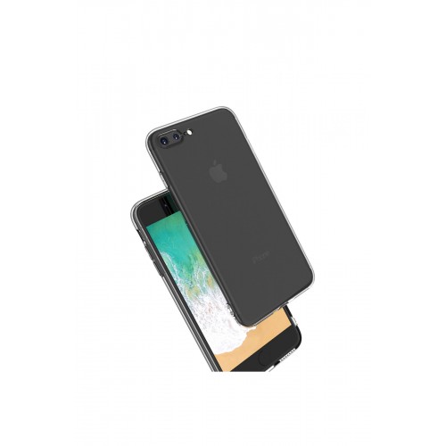 Newface iPhone 8 Plus Kılıf Deluxe 2mm Şeffaf Silikon Newface iPhone 8 Plus Kılıf Deluxe 2mm Şeffaf Silikon