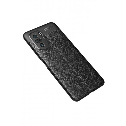 Newface Xiaomi Redmi K40 Kılıf Focus Derili Silikon - Siyah Newface Xiaomi Redmi K40 Kılıf Focus Derili Silikon - Siyah