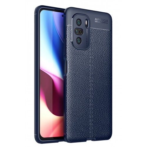 Newface Xiaomi Redmi K40 Kılıf Focus Derili Silikon - Lacivert
