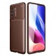 Newface Xiaomi Redmi K40 Pro Kılıf Focus Karbon Silikon - Kahverengi Newface Xiaomi Redmi K40 Pro Kılıf Focus Karbon Silikon - Kahverengi