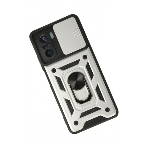 Newface Xiaomi Redmi K40 Pro Kılıf Pars Lens Yüzüklü Silikon - Gümüş Newface Xiaomi Redmi K40 Pro Kılıf Pars Lens Yüzüklü Silikon - Gümüş