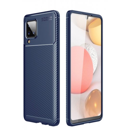 Newface Samsung Galaxy M12 Kılıf Focus Karbon Silikon - Lacivert Newface Samsung Galaxy M12 Kılıf Focus Karbon Silikon - Lacivert