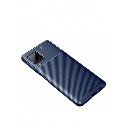 Newface Samsung Galaxy M12 Kılıf Focus Karbon Silikon - Lacivert Newface Samsung Galaxy M12 Kılıf Focus Karbon Silikon - Lacivert