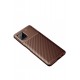 Newface Samsung Galaxy M12 Kılıf Focus Karbon Silikon - Kahverengi Newface Samsung Galaxy M12 Kılıf Focus Karbon Silikon - Kahverengi