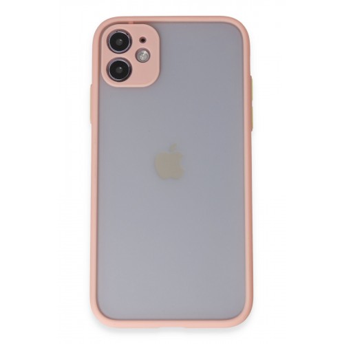 Newface iPhone 11 Kılıf Montreal Silikon Kapak - Pembe