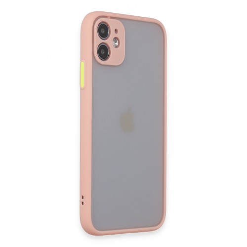 Newface iPhone 11 Kılıf Montreal Silikon Kapak - Pembe Newface iPhone 11 Kılıf Montreal Silikon Kapak - Pembe