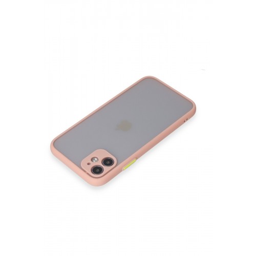 Newface iPhone 11 Kılıf Montreal Silikon Kapak - Pembe Newface iPhone 11 Kılıf Montreal Silikon Kapak - Pembe