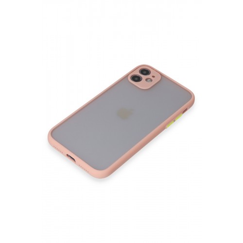 Newface iPhone 11 Kılıf Montreal Silikon Kapak - Pembe Newface iPhone 11 Kılıf Montreal Silikon Kapak - Pembe
