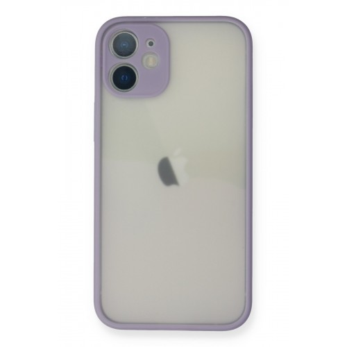 Newface iPhone 12 Kılıf Montreal Silikon Kapak - Mor Newface iPhone 12 Kılıf Montreal Silikon Kapak - Mor