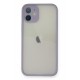 Newface iPhone 12 Kılıf Montreal Silikon Kapak - Mor Newface iPhone 12 Kılıf Montreal Silikon Kapak - Mor