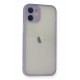 Newface iPhone 12 Kılıf Montreal Silikon Kapak - Mor Newface iPhone 12 Kılıf Montreal Silikon Kapak - Mor