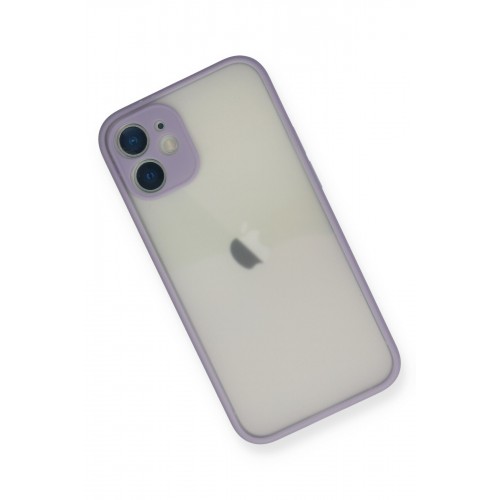 Newface iPhone 12 Kılıf Montreal Silikon Kapak - Mor Newface iPhone 12 Kılıf Montreal Silikon Kapak - Mor