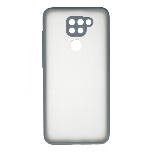 Newface Xiaomi Redmi Note 9 Kılıf Montreal Silikon Kapak - Gri