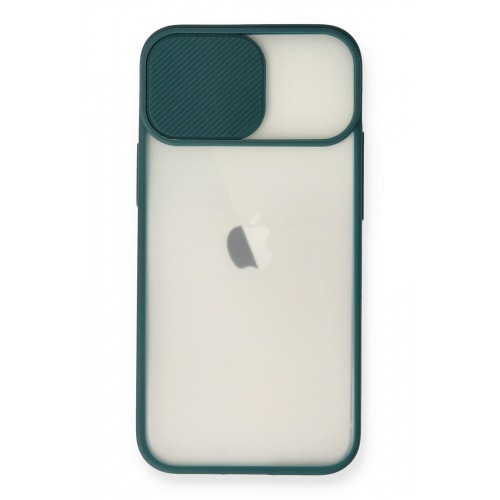 Newface iPhone 11 Kılıf Palm Buzlu Kamera Sürgülü Silikon - Yeşil Newface iPhone 11 Kılıf Palm Buzlu Kamera Sürgülü Silikon - Yeşil