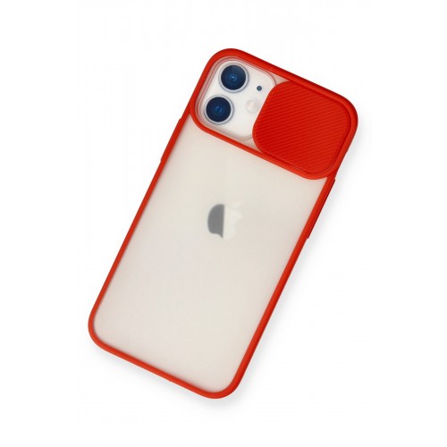 Newface iPhone 11 Kılıf Palm Buzlu Kamera Sürgülü Silikon - Kırmızı Newface iPhone 11 Kılıf Palm Buzlu Kamera Sürgülü Silikon - Kırmızı