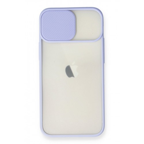 Newface iPhone 11 Kılıf Palm Buzlu Kamera Sürgülü Silikon - Lila Newface iPhone 11 Kılıf Palm Buzlu Kamera Sürgülü Silikon - Lila