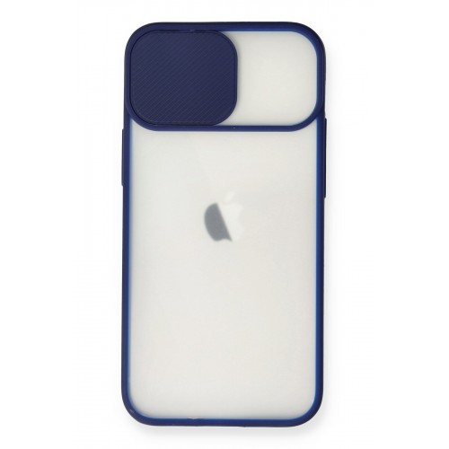 Newface iPhone 11 Kılıf Palm Buzlu Kamera Sürgülü Silikon - Lacivert Newface iPhone 11 Kılıf Palm Buzlu Kamera Sürgülü Silikon - Lacivert