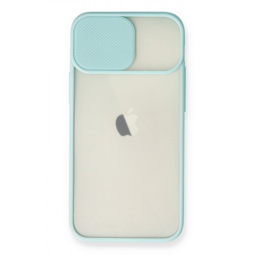 Newface iPhone 11 Kılıf Palm Buzlu Kamera Sürgülü Silikon - Turkuaz Newface iPhone 11 Kılıf Palm Buzlu Kamera Sürgülü Silikon - Turkuaz