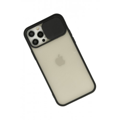 Newface iPhone 12 Pro Kılıf Palm Buzlu Kamera Sürgülü Silikon - Siyah Newface iPhone 12 Pro Kılıf Palm Buzlu Kamera Sürgülü Silikon - Siyah