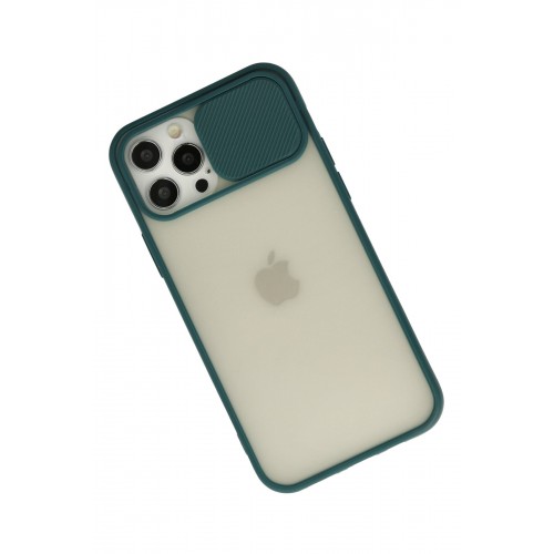 Newface iPhone 12 Pro Kılıf Palm Buzlu Kamera Sürgülü Silikon - Yeşil Newface iPhone 12 Pro Kılıf Palm Buzlu Kamera Sürgülü Silikon - Yeşil