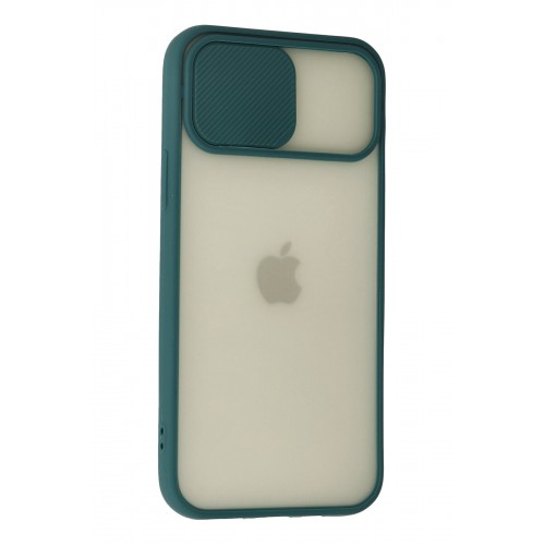 Newface iPhone 12 Pro Kılıf Palm Buzlu Kamera Sürgülü Silikon - Yeşil Newface iPhone 12 Pro Kılıf Palm Buzlu Kamera Sürgülü Silikon - Yeşil