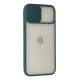 Newface iPhone 12 Pro Max Kılıf Palm Buzlu Kamera Sürgülü Silikon - Yeşil Newface iPhone 12 Pro Max Kılıf Palm Buzlu Kamera Sürgülü Silikon - Yeşil