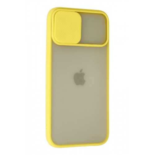Newface iPhone 12 Pro Max Kılıf Palm Buzlu Kamera Sürgülü Silikon - Sarı Newface iPhone 12 Pro Max Kılıf Palm Buzlu Kamera Sürgülü Silikon - Sarı