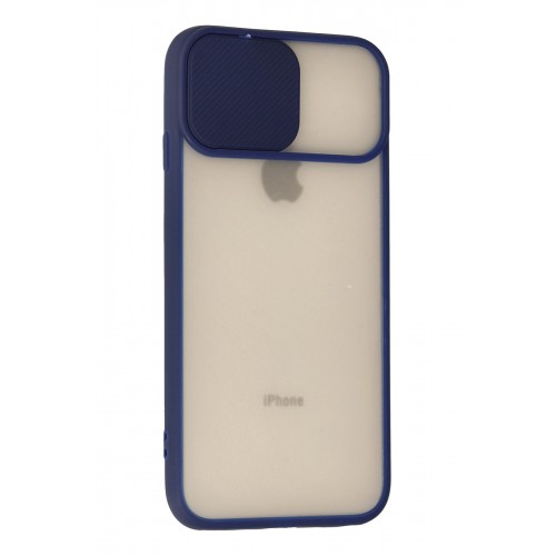 Newface iPhone 7 Kılıf Palm Buzlu Kamera Sürgülü Silikon - Lacivert Newface iPhone 7 Kılıf Palm Buzlu Kamera Sürgülü Silikon - Lacivert