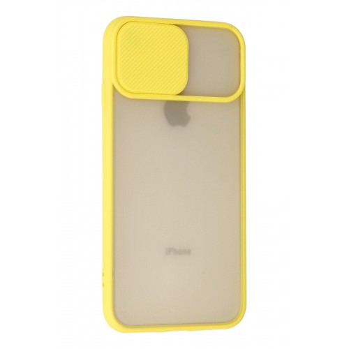 Newface iPhone 7 Kılıf Palm Buzlu Kamera Sürgülü Silikon - Sarı Newface iPhone 7 Kılıf Palm Buzlu Kamera Sürgülü Silikon - Sarı