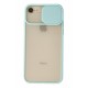 Newface iPhone 7 Kılıf Palm Buzlu Kamera Sürgülü Silikon - Turkuaz Newface iPhone 7 Kılıf Palm Buzlu Kamera Sürgülü Silikon - Turkuaz