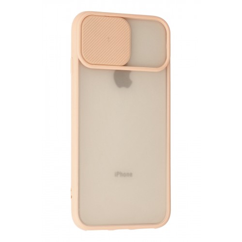 Newface iPhone 8 Kılıf Palm Buzlu Kamera Sürgülü Silikon - Pembe Newface iPhone 8 Kılıf Palm Buzlu Kamera Sürgülü Silikon - Pembe