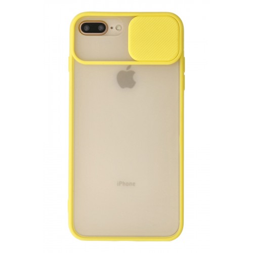 Newface iPhone 7 Plus Kılıf Palm Buzlu Kamera Sürgülü Silikon - Sarı Newface iPhone 7 Plus Kılıf Palm Buzlu Kamera Sürgülü Silikon - Sarı