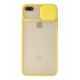 Newface iPhone 7 Plus Kılıf Palm Buzlu Kamera Sürgülü Silikon - Sarı Newface iPhone 7 Plus Kılıf Palm Buzlu Kamera Sürgülü Silikon - Sarı