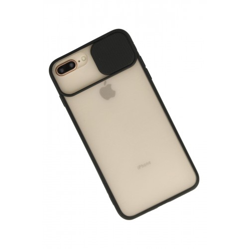 Newface iPhone 8 Plus Kılıf Palm Buzlu Kamera Sürgülü Silikon - Siyah Newface iPhone 8 Plus Kılıf Palm Buzlu Kamera Sürgülü Silikon - Siyah