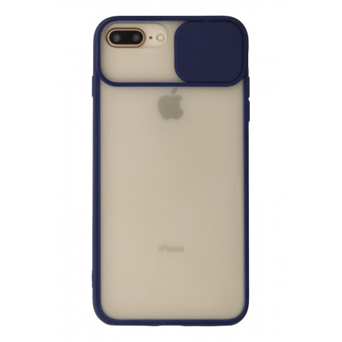 Newface iPhone 8 Plus Kılıf Palm Buzlu Kamera Sürgülü Silikon - Lacivert Newface iPhone 8 Plus Kılıf Palm Buzlu Kamera Sürgülü Silikon - Lacivert