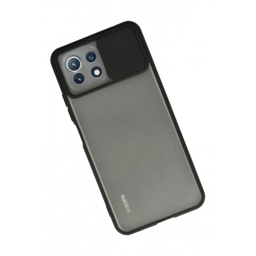 Newface Xiaomi Mİ 11 Lite Kılıf Palm Buzlu Kamera Sürgülü Silikon - Siyah Newface Xiaomi Mİ 11 Lite Kılıf Palm Buzlu Kamera Sürgülü Silikon - Siyah