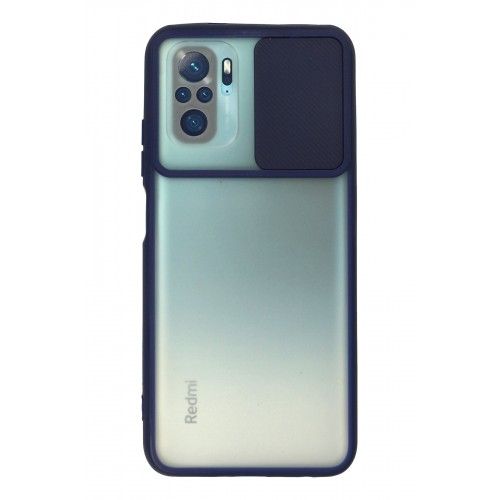 Newface Xiaomi Redmi Note 10S Kılıf Palm Buzlu Kamera Sürgülü Silikon - Lacivert Newface Xiaomi Redmi Note 10S Kılıf Palm Buzlu Kamera Sürgülü Silikon - Lacivert