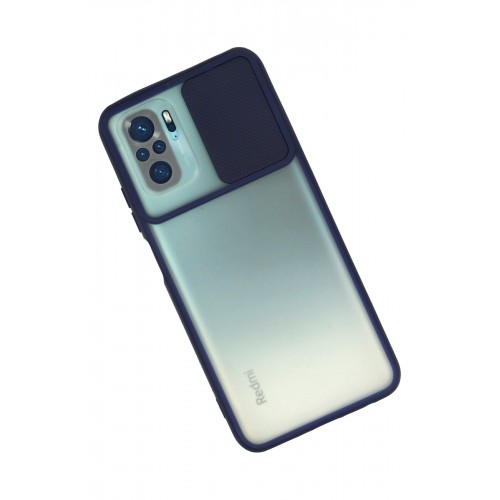 Newface Xiaomi Redmi Note 10S Kılıf Palm Buzlu Kamera Sürgülü Silikon - Lacivert Newface Xiaomi Redmi Note 10S Kılıf Palm Buzlu Kamera Sürgülü Silikon - Lacivert