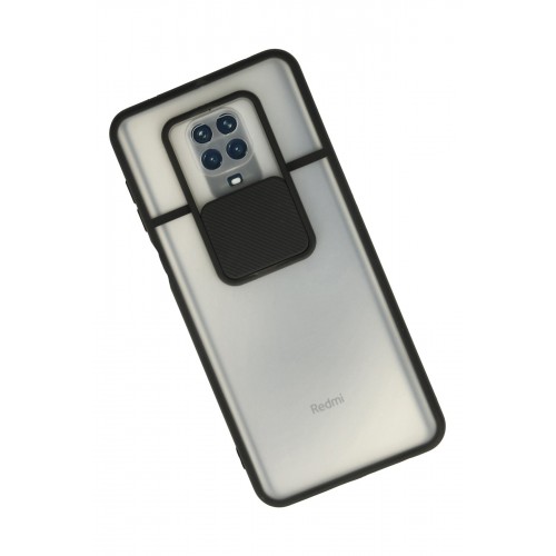 Newface Xiaomi Redmi Note 9S Kılıf Palm Buzlu Kamera Sürgülü Silikon - Siyah Newface Xiaomi Redmi Note 9S Kılıf Palm Buzlu Kamera Sürgülü Silikon - Siyah