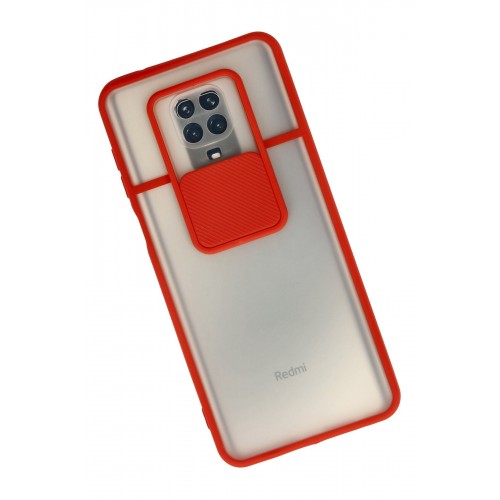 Newface Xiaomi Redmi Note 9S Kılıf Palm Buzlu Kamera Sürgülü Silikon - Kırmızı Newface Xiaomi Redmi Note 9S Kılıf Palm Buzlu Kamera Sürgülü Silikon - Kırmızı