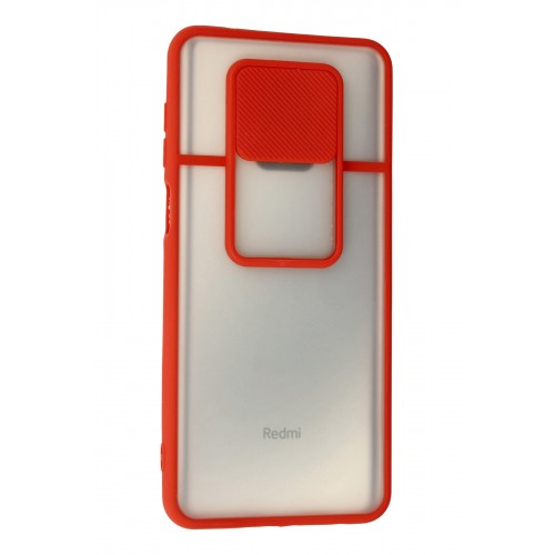 Newface Xiaomi Redmi Note 9S Kılıf Palm Buzlu Kamera Sürgülü Silikon - Kırmızı Newface Xiaomi Redmi Note 9S Kılıf Palm Buzlu Kamera Sürgülü Silikon - Kırmızı
