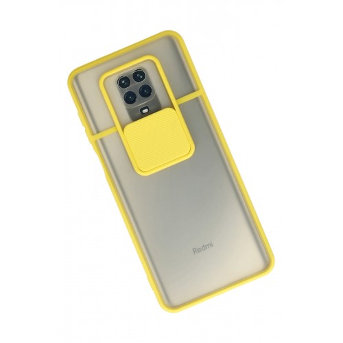 Newface Xiaomi Redmi Note 9S Kılıf Palm Buzlu Kamera Sürgülü Silikon - Sarı Newface Xiaomi Redmi Note 9S Kılıf Palm Buzlu Kamera Sürgülü Silikon - Sarı